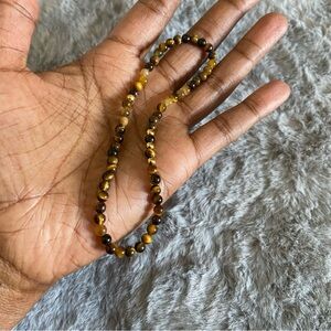 Tigers Eye Ankle Bracelet